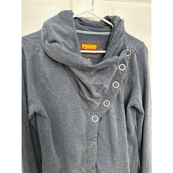 Brooklyn Industries funnel neck diagonal closing jacket navy medium - Picture 15 of 16